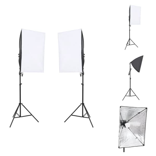 Studielamper & blitz - Living professionelle fotolamper 2 stk. 40x60 cm