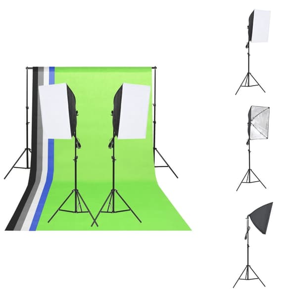 Studiolampor & blixtar - Living Studiobelysning med bakgrunder & softboxar