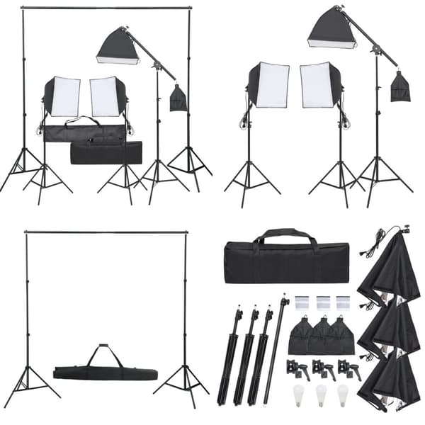 Fotostudiesæt med lampesæt - Fotostudiesæt - Studiesæt - Home & Living