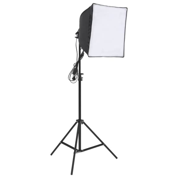 fotostudiesæt med fotolampesæt + fotobaggrund og reflektor