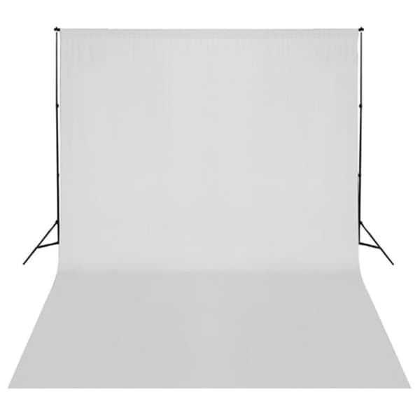 Fotostudio med lampor, bakgrund och reflexskärm