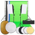 Miniatyrbild 1 av 2: Fotostudio med lampor, bakgrund och reflexskärm