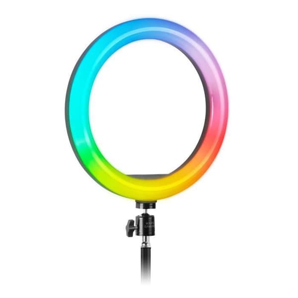 Ljusring - Mars Gaming - MGRING - 10,2” RGB - Justerbar 65-150 cm - 35 ljuslägen