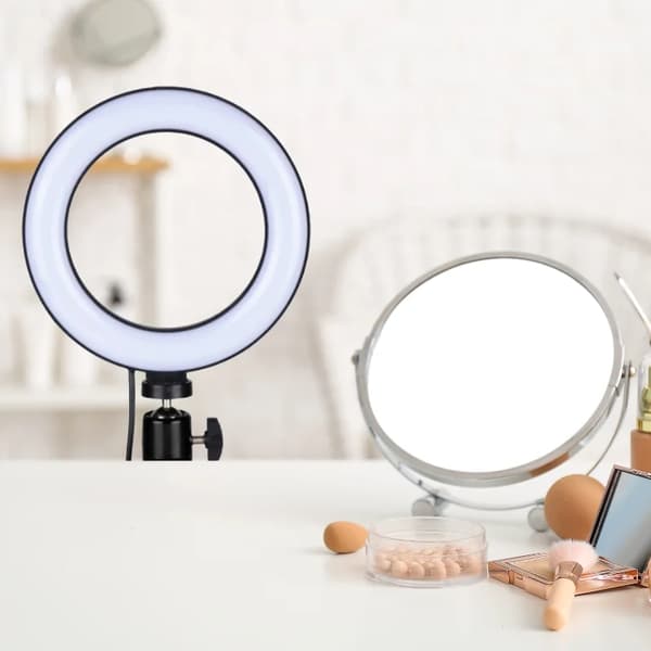 Selfie-lampa med Clip-On - RGB ringlight