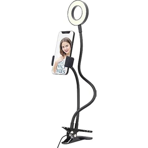 Gembird LED-RING4-PH-01 ANILLO DE Luz Para Selfies con PORTES DE PHONE