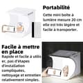 Miniatyrbild 3 av 4: INN Softbox 20cm 6 färger 2 LED-ljustavlor Bärbar hopfällbar fotostudio Miniljuslåda Fotografitält