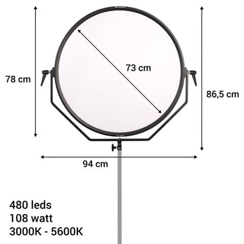 Falcon Eyes Bi-Color LED Lamp Sophiez SO-108TDX on 230V