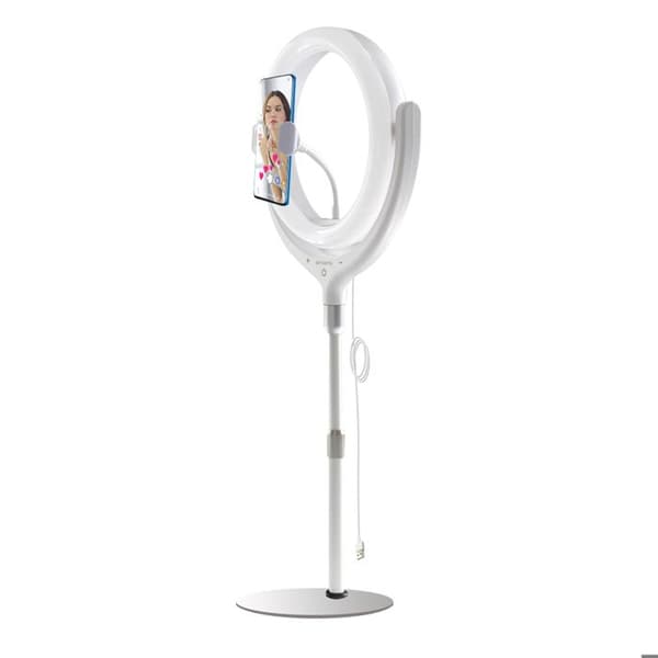 Ring Light - 4Smarts - Ljuster med mobilstöd - Vit