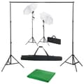 Miniatyrbild 1 av 2: Fotostudio med bakgrunder, lampor och paraplyer