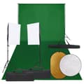 Miniatyrbild 1 av 2: Fotostudio med lampor, bakgrund och reflexskärm