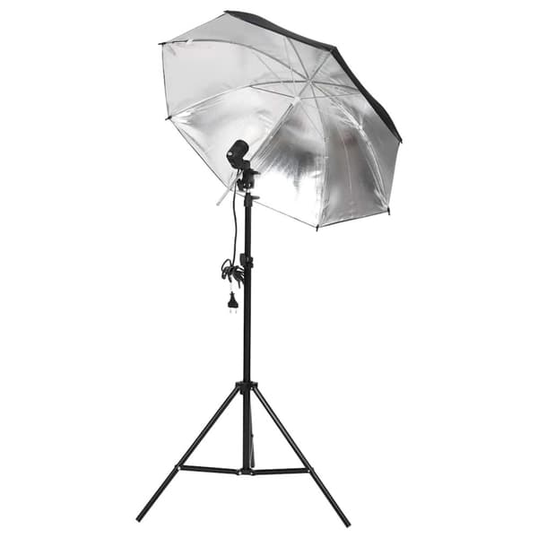 Studiobelysning med stativ & paraplyer