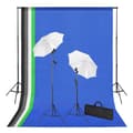 Miniatyrbild 1 av 2: Fotostudio med bakgrunder, lampor och paraplyer