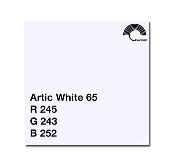 Colorama bakgrunn 1,35x11m, hvit (0565)