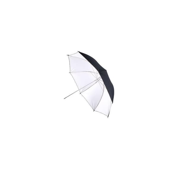 BIG Helios paraply 100cm, hvit/svart (428302)