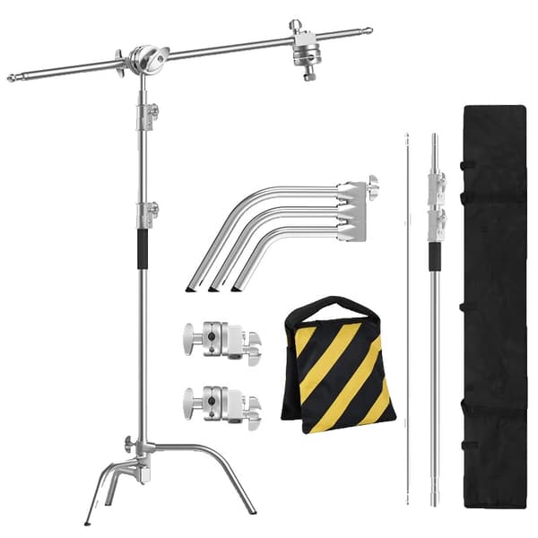 Fotograferings C-Stand, Tungt belastningsbart, Justerbart Grip Head, C-stativ