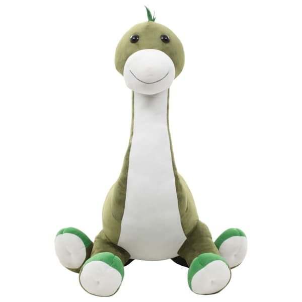 vidaXL Gosedjur brontosaurus plysch grön
