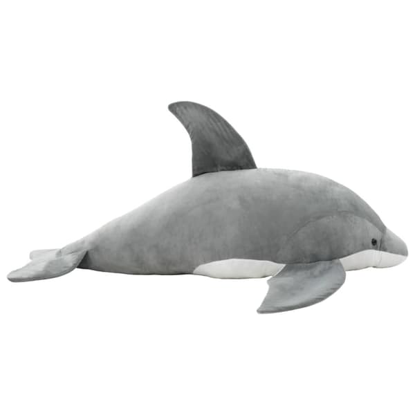 vidaXL Lekedelfin i plysj grå