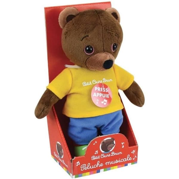 LITT BEAR BROWN Musical Push For Children - 22 cm