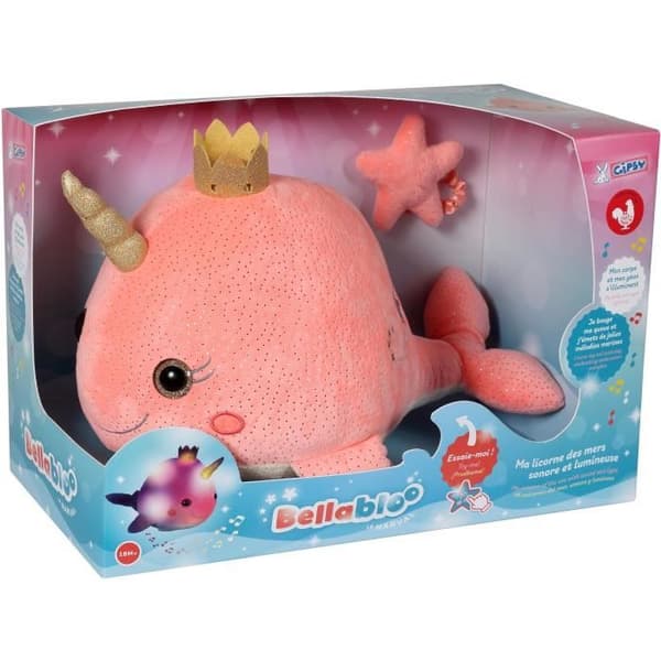 GIPSY - Bella Bloo Den musikaliska och lysande Narwhal 35 cm