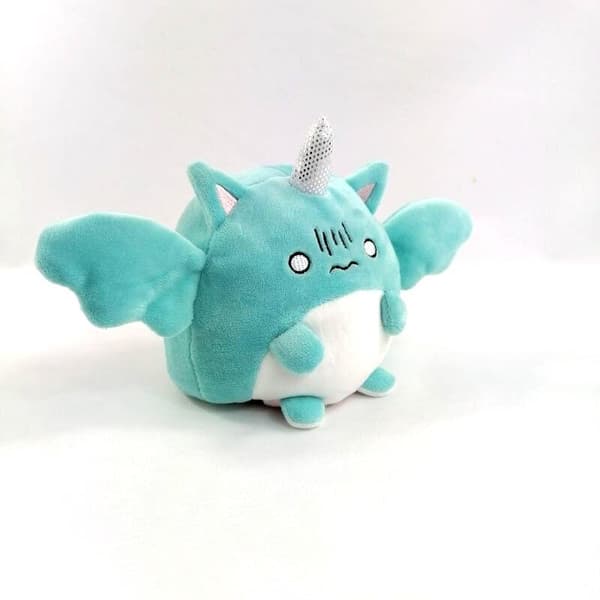 Dubbelsidig vändbar Enhörning plyschleksaker, Reversible Unicorn