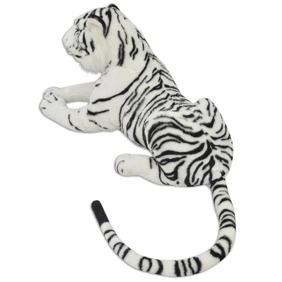Tigerleksak Plysch Vit Xxl