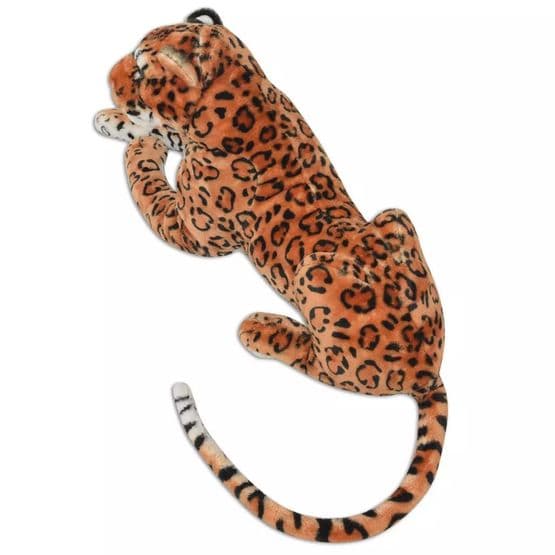 Leopardleksak Plysch Brun Xxl