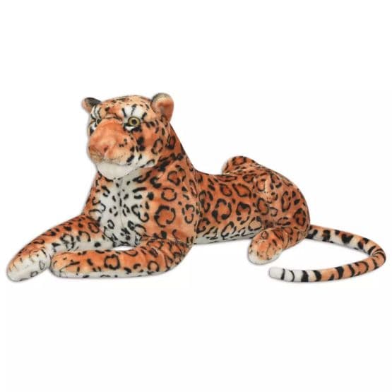 Leopardleksak Plysch Brun Xxl