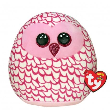 TY Gosedjur Squish Pinky Uggla, 25 cm