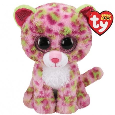 TY Gosedjur Lainey Rosa Leopard, 15,5 cm