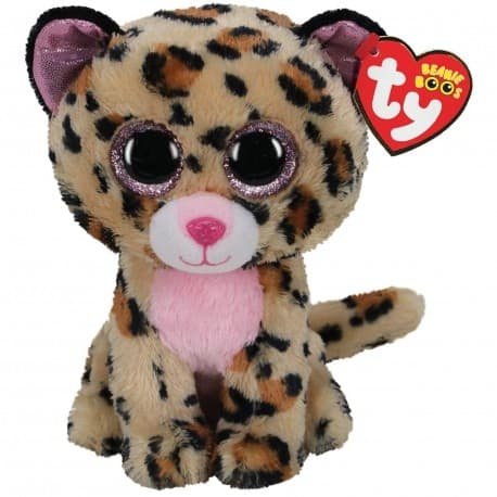 TY Gosedjur Livvie Leopard, 15,5 cm