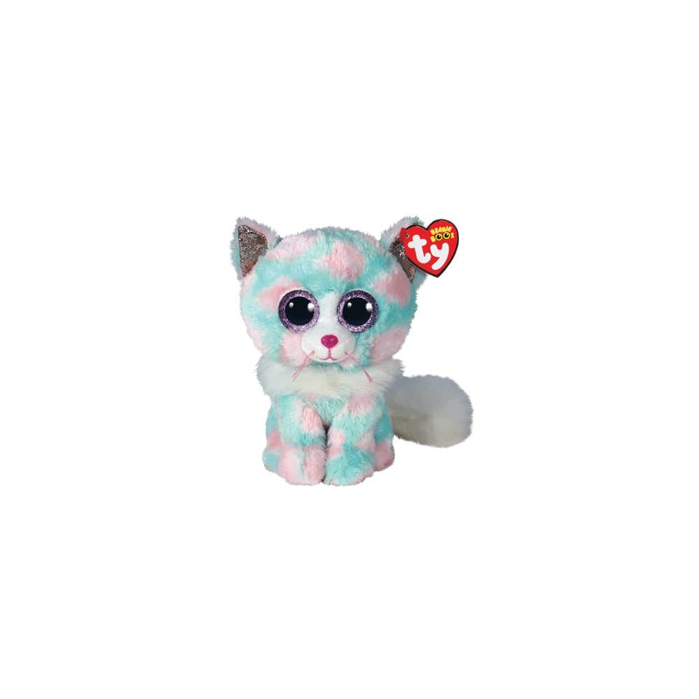 Ty Plush - Beanie Boos - Opal the Pastel Cat (Medium) (TY37288)