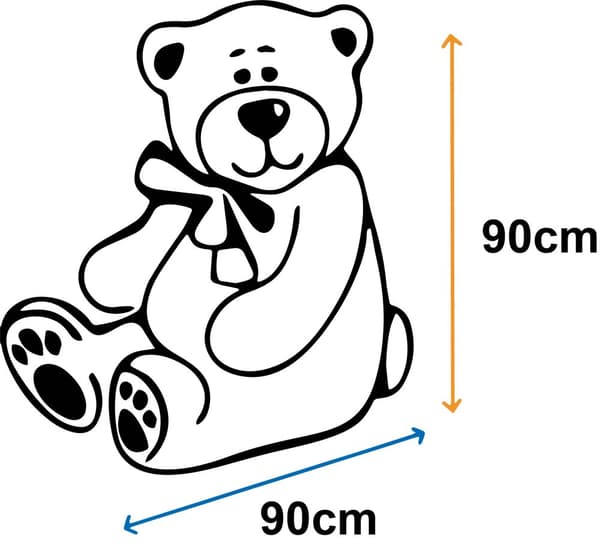 Nalle XXL - 180 cm - Love you forever rosa