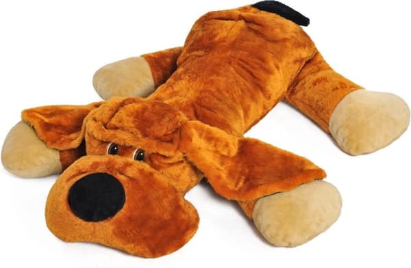 Stor krammehund orange 110 cm XL