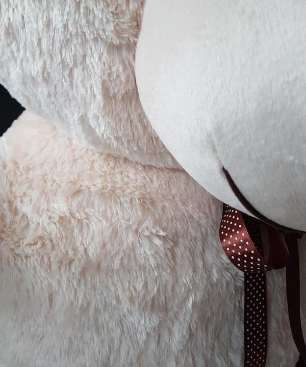 Stor bamse 2 meter creme 205 cm XXL
