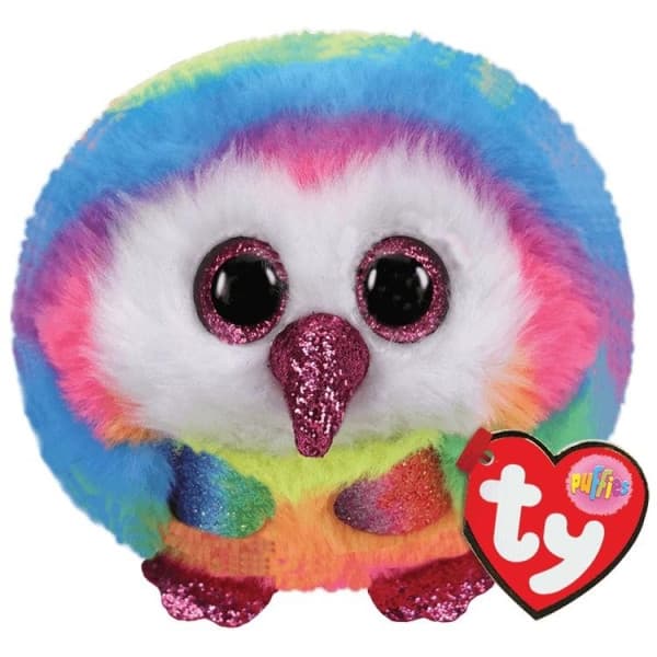 TY Gosedjur Puffies Owen Uggla, 7 cm