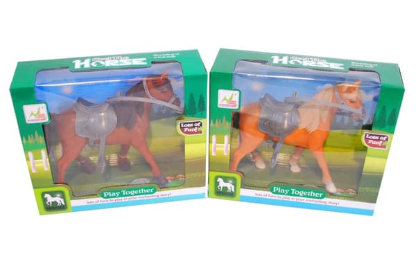 Hest med sadel, 22 cm - Alrico