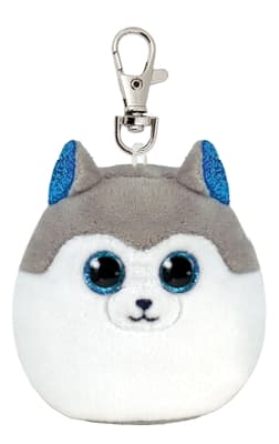 TY Squishy Beanies Clip Slush, Siberian Husky