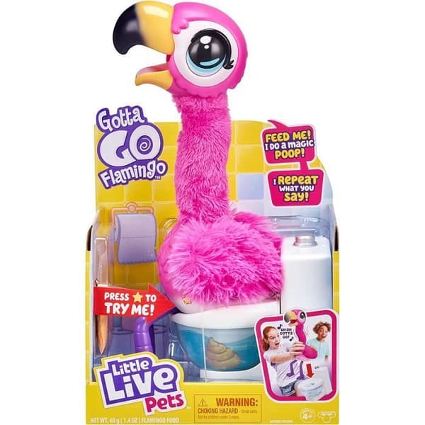 Little Live Pets Gotta Go Flamingo - Den nya interaktiva flamingoleksaken som dansar, sjunger och bajsar, 26222