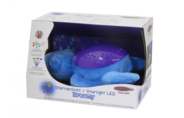 Jamara Nattlampa Dreamy Turtle Led 32 cm Blå/lila