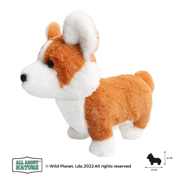 Corgi valp Gosedjur 32x25 cm- All About Nature