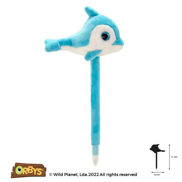 Orbys plysch penna - Delfin