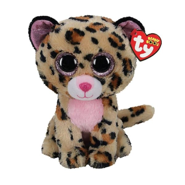 TY Beanie Boos Cuddly Toy Leopard Livvie 24 cm