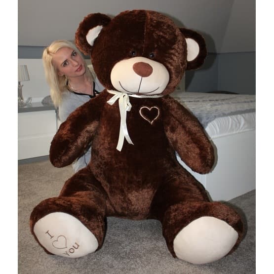 Pehmolelu - Giant Teddy Bear 105+85 cm Ruskea