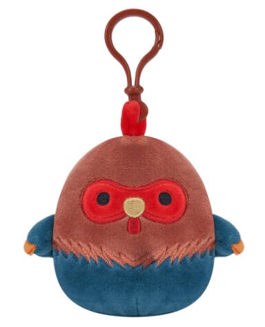 Squishmallows 9 cm med Clamp Brown og Blue Rooster