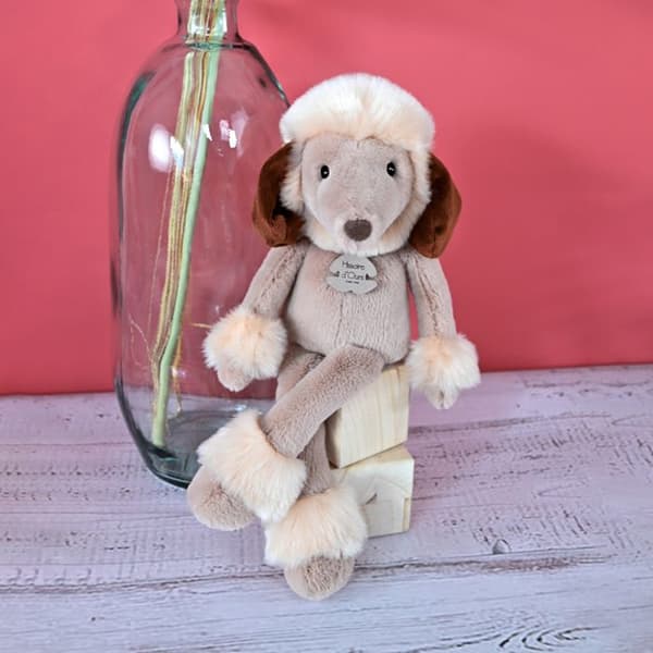 Pudelhundsplyschleksak 30CM - BEAR STORY - Vit - Inomhus - Baby - Blandat