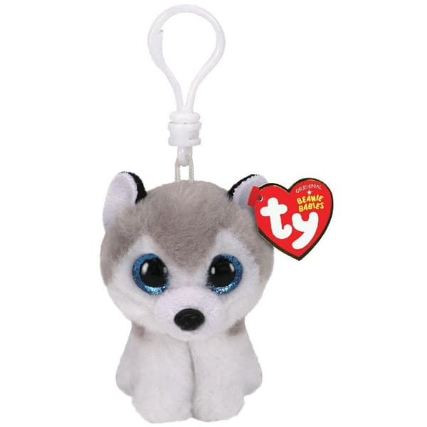 TY Beanie Babies Clip Husky Cuddle Buff 7 cm