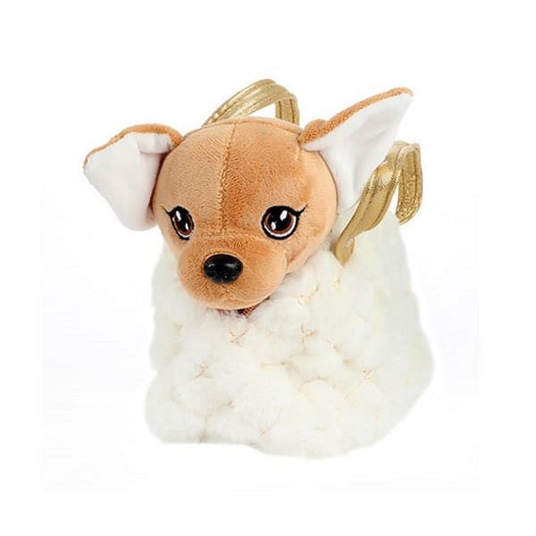 Pluchen Chihuahua Hond i Blingbling Handtas Assorti