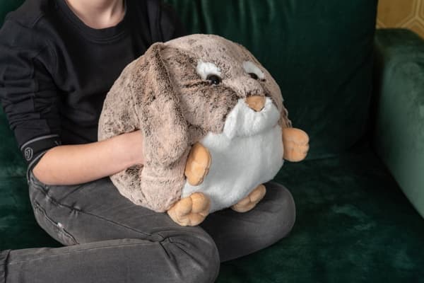 Noxxiez Jätte nallebjörn, handvärmare och kudde - Kanin