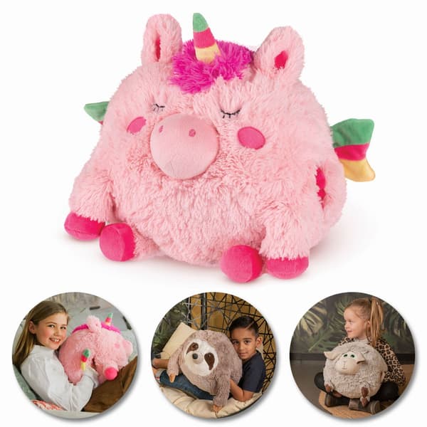 Noxxiez Jätte nallebjörn, handvärmare och kudde - Unicorn