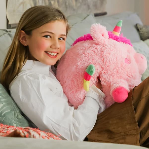 Noxxiez Jätte nallebjörn, handvärmare och kudde - Unicorn